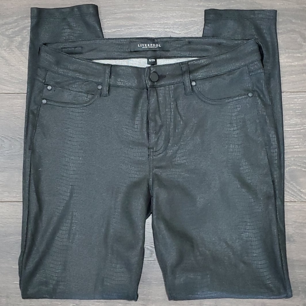 ❤LIVERPOOL REPTILE PRINT SKINNY PANTS/LEGGINGS, 8